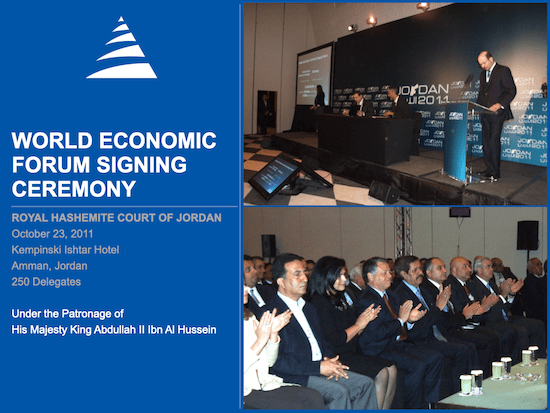 World Economic Forum Signing Ceremony