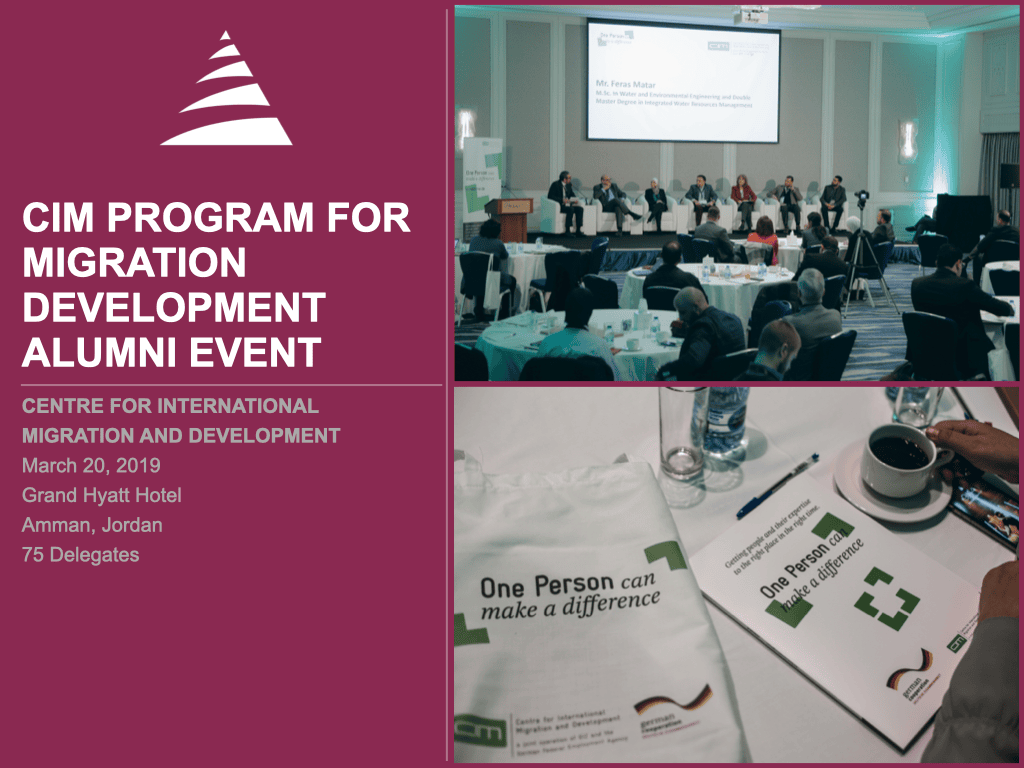 CIM Program for Migration Development Alumni Event