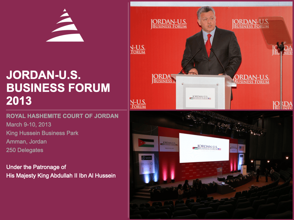 Jordan-u.s. Business Forum 2013