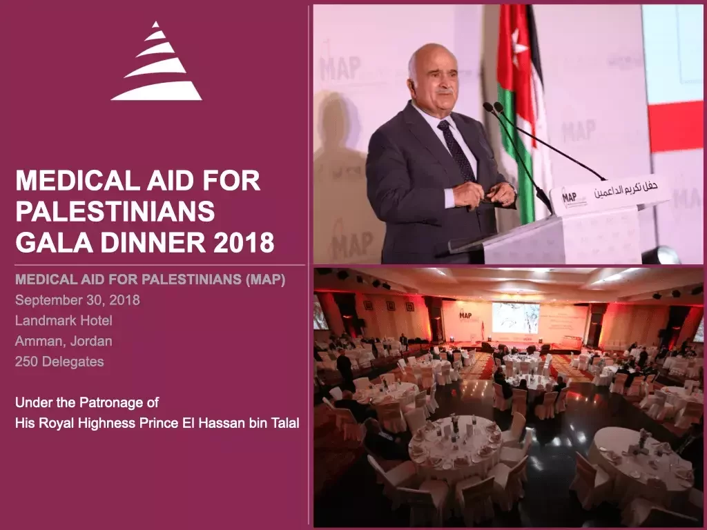 Medical Aid for Palestinians Gala Dinner 2018