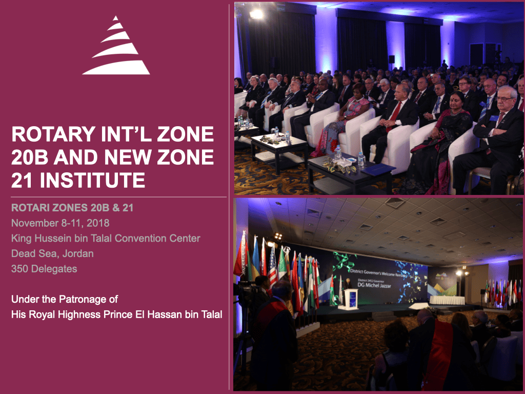 Rotary Int’l Zone 20b and New Zone 21 Institute